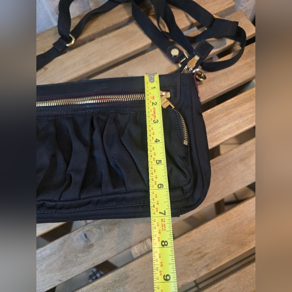 MZ Wallace Black Shoulder Bag with Gold Accents - Picture 12 of 13